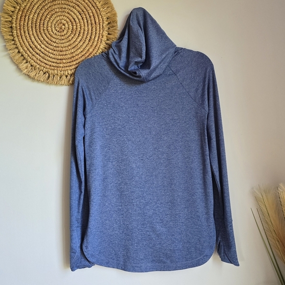 Athleta, Uptempo Blue Hoodie Hooded Sweatshirt Pullover Top Womens Size XS - Picture 6 of 11